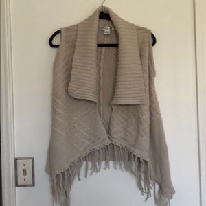 Sweater vest cardigan